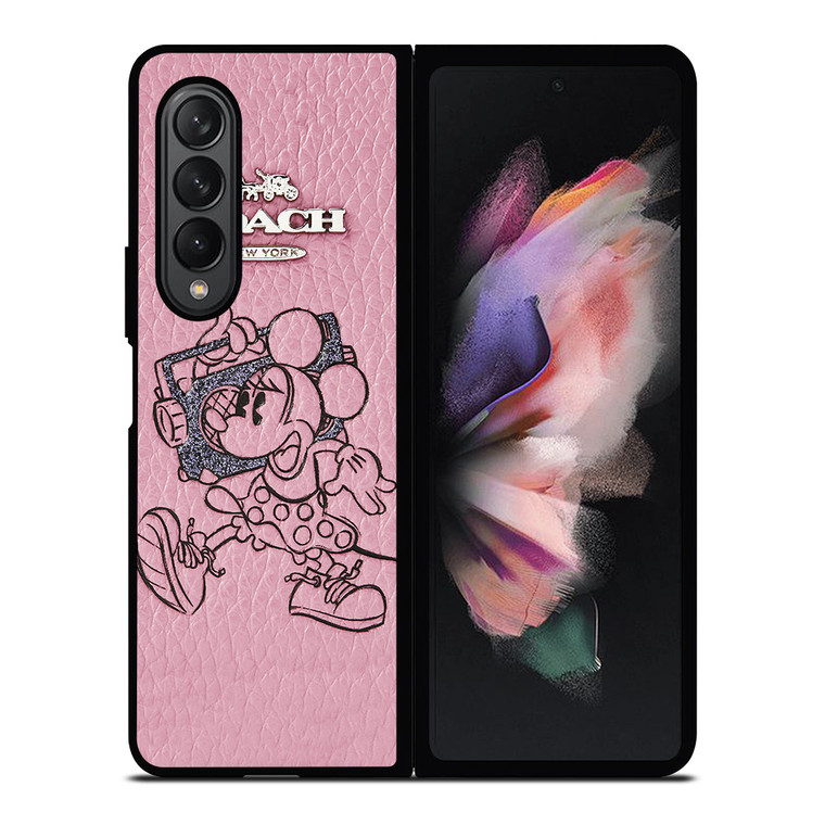 COACH MINNIE MOUSE PINK Samsung Galaxy Z Fold 3 Case Cover