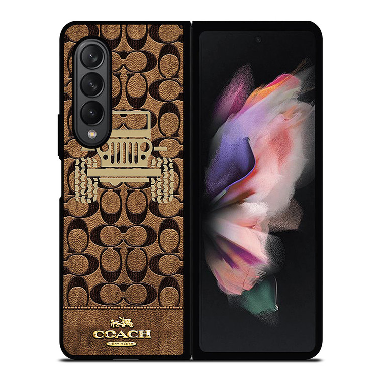 COACH NEW YORK JEEP 2 Samsung Galaxy Z Fold 3 Case Cover