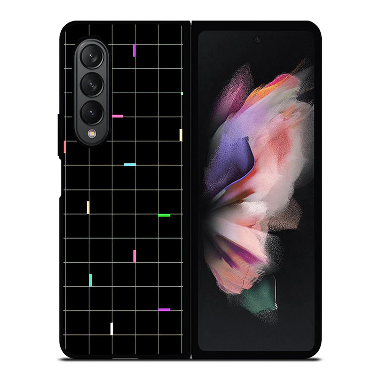 COLORED AESTHETIC GRID Samsung Galaxy Z Fold 3 Case Cover