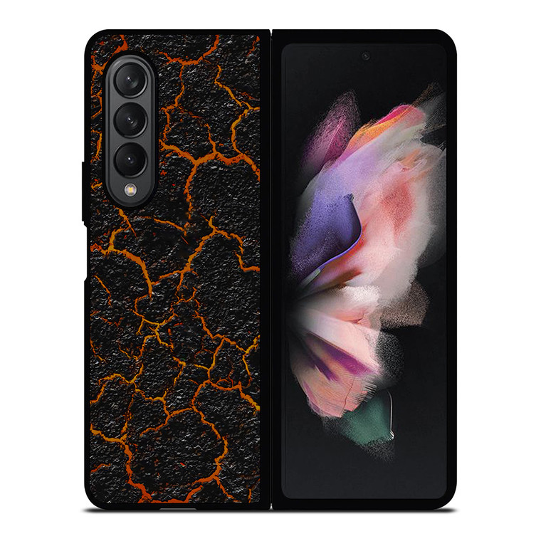 CRACKED LAVA TEXTURE Samsung Galaxy Z Fold 3 Case Cover