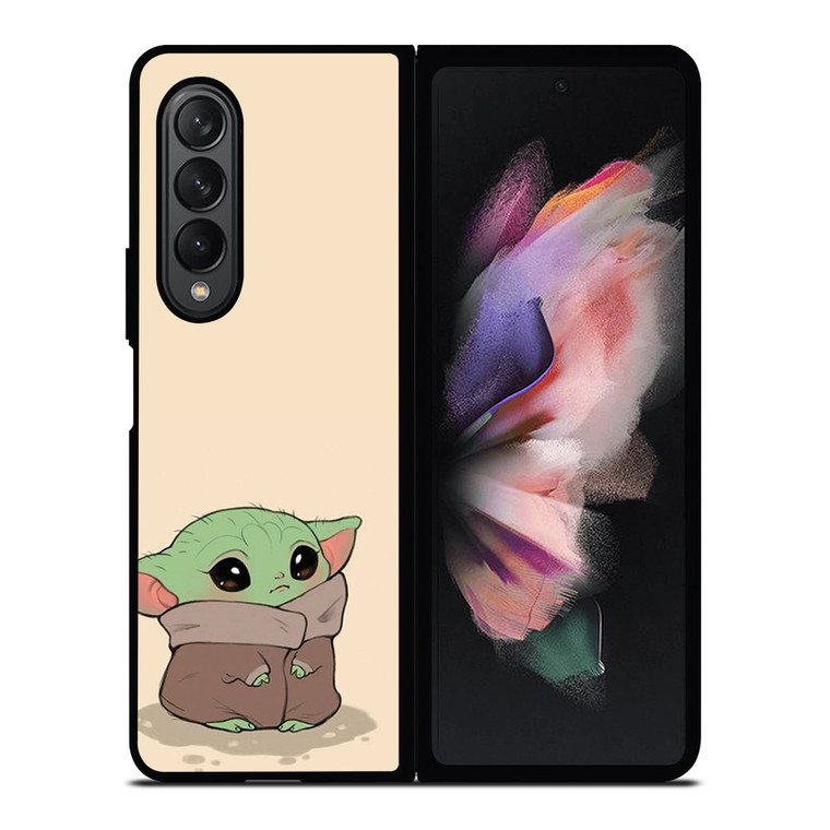 CUTE BABY YODA STAR WARS CARTOON Samsung Galaxy Z Fold 3 Case Cover