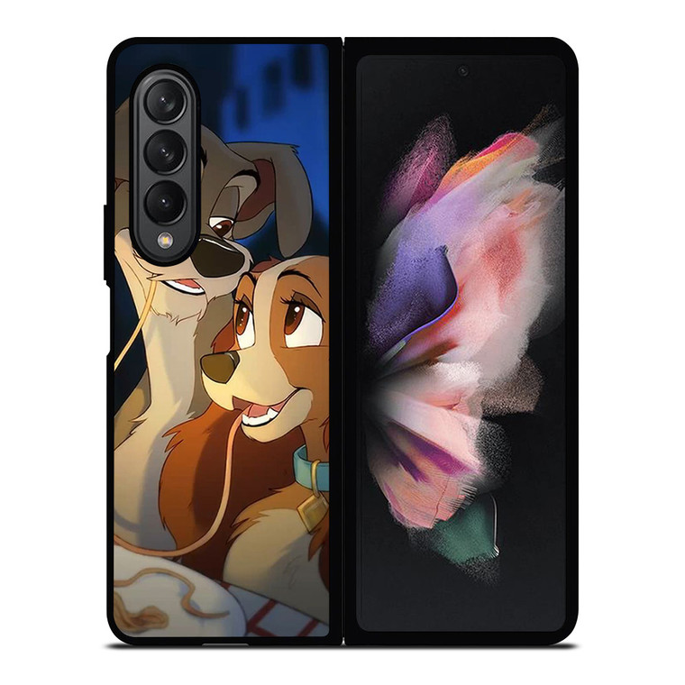 DISNEY CARTOON LADY AND THE TRAMP Samsung Galaxy Z Fold 3 Case Cover