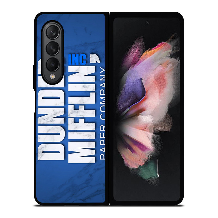 DUNDER MIFFLIN LOGO MARBLE Samsung Galaxy Z Fold 3 Case Cover
