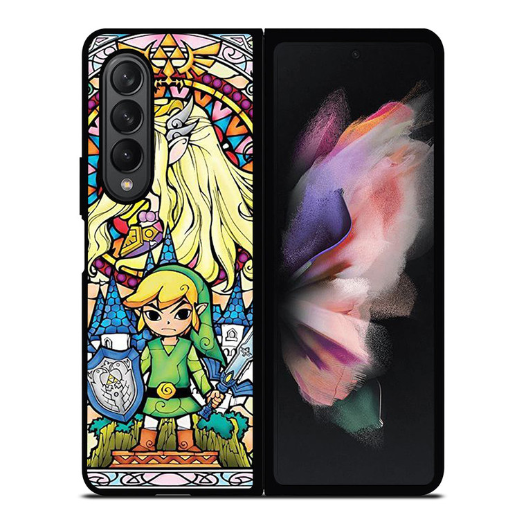 GAMES LEGEND OF ZELDA GLASS ART Samsung Galaxy Z Fold 3 Case Cover
