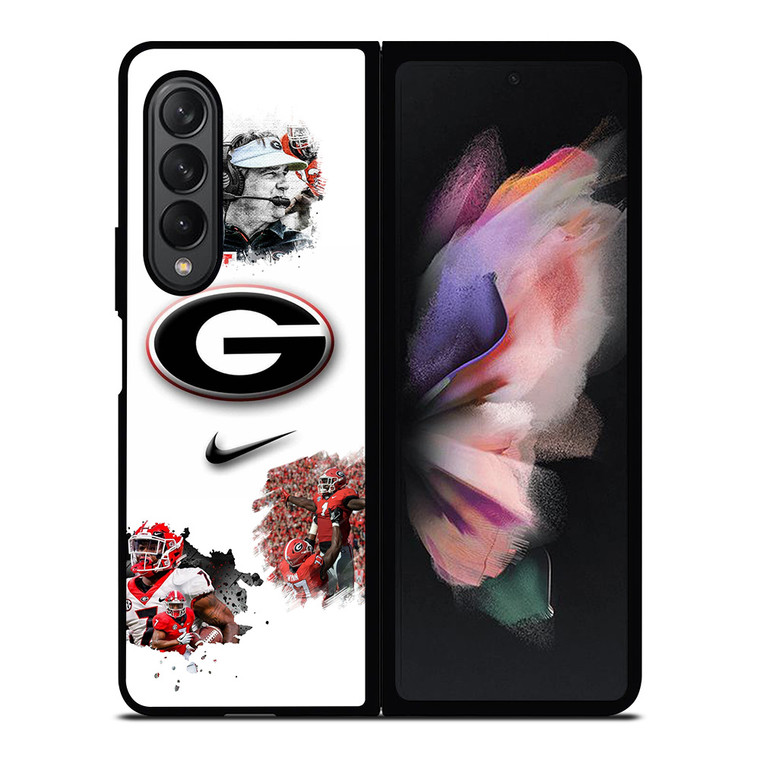 GEORGIA BULLDOGS UGA FOOTBALL Samsung Galaxy Z Fold 3 Case Cover