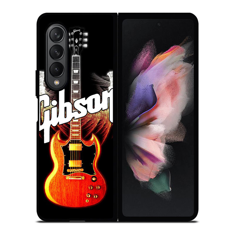 GIBSON GUITAR WINGS LOGO Samsung Galaxy Z Fold 3 Case Cover
