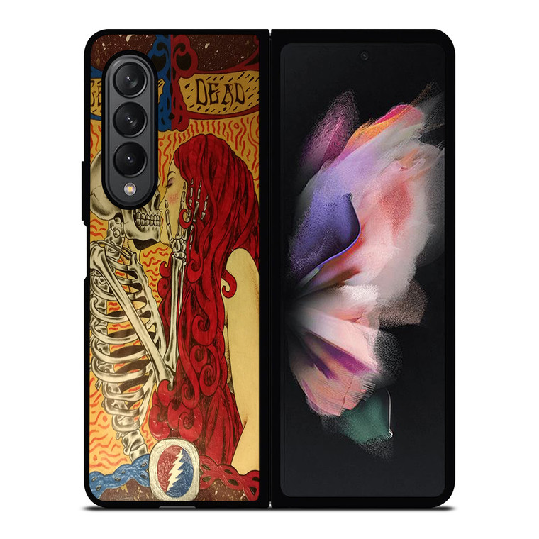 GRATEFUL DEAD KISSING SKELETON Samsung Galaxy Z Fold 3 Case Cover