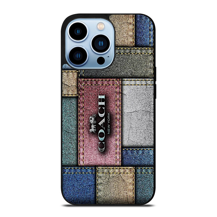 COACH NEW YORK LOGO JEANS  iPhone 13 Pro Max Case Cover