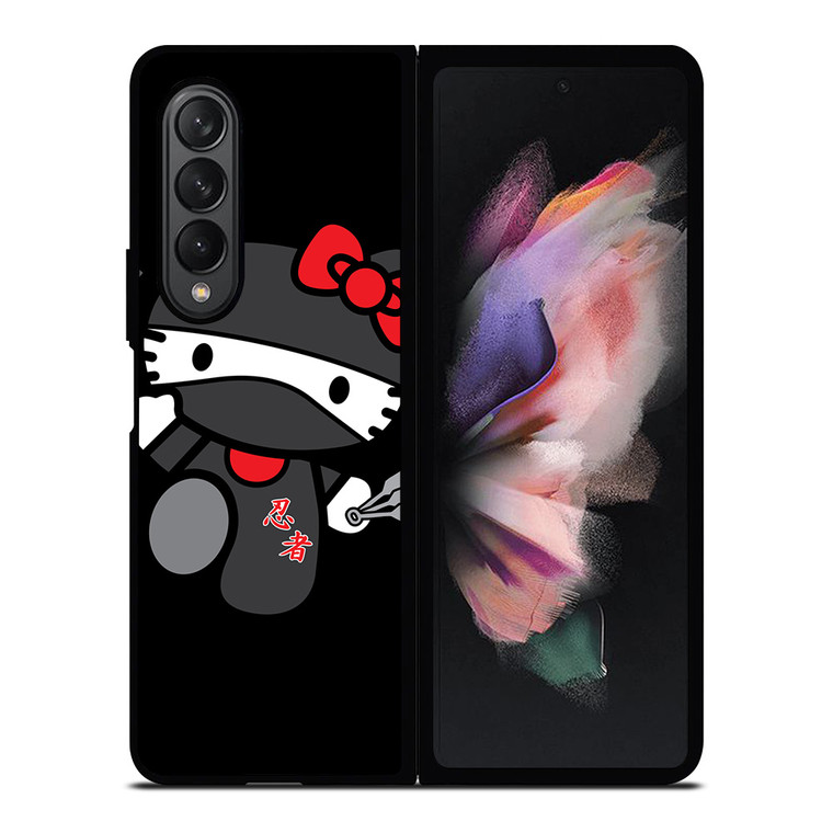 HELLO KITTY NINJA BLACK Samsung Galaxy Z Fold 3 Case Cover
