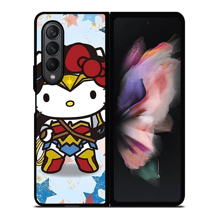 HELLO KITTY WONDER WOMAN KITTY Samsung Galaxy Z Fold 3 Case Cover