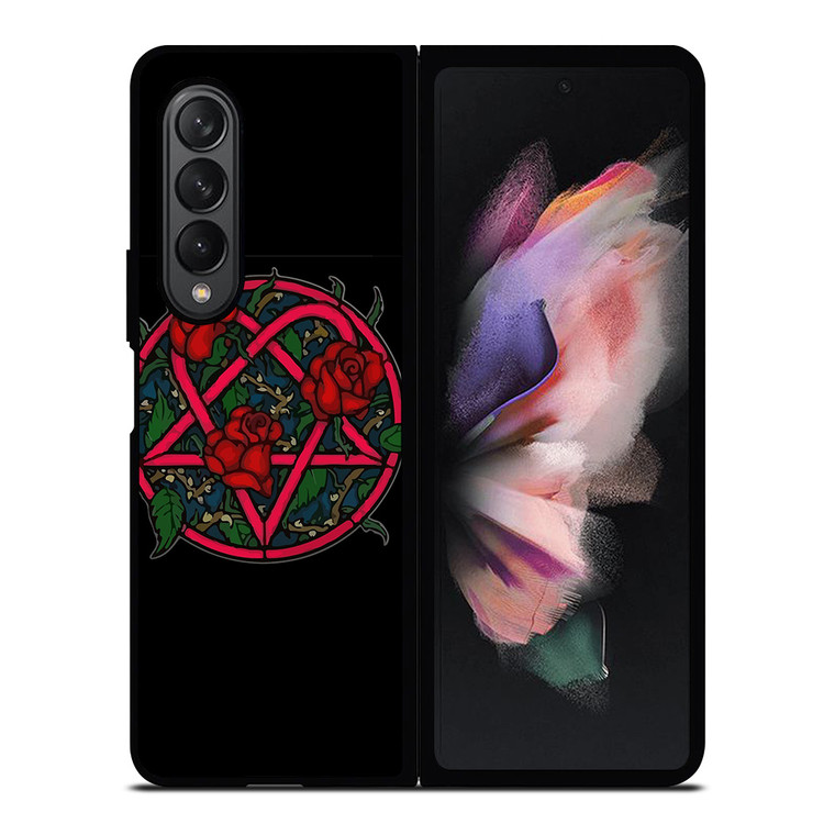 HIM BAND HEARTAGRAM FLOWER Samsung Galaxy Z Fold 3 Case Cover