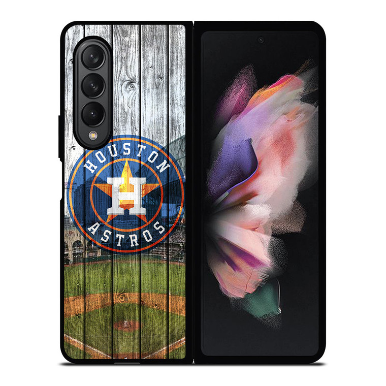 HOUSTON ASTROS WOODEN LOGO Samsung Galaxy Z Fold 3 Case Cover