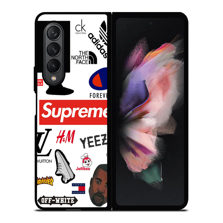 HYPEBEAST BRAND COLLAGE Samsung Galaxy Z Fold 3 Case Cover