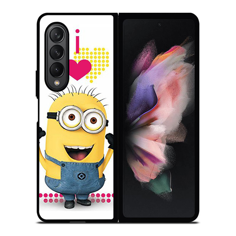 I LOVE MINION Samsung Galaxy Z Fold 3 Case Cover