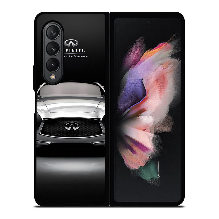 INFINITI WHITE CAR Samsung Galaxy Z Fold 3 Case Cover