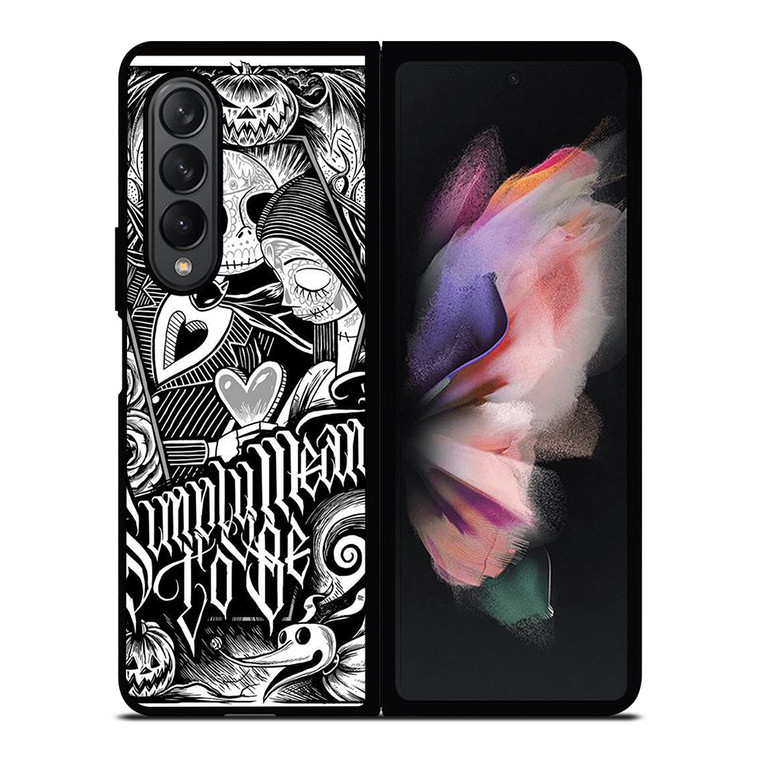 JACK AND SALLY NIGHTMARE BEFORE CHRISTMAS Samsung Galaxy Z Fold 3 Case Cover