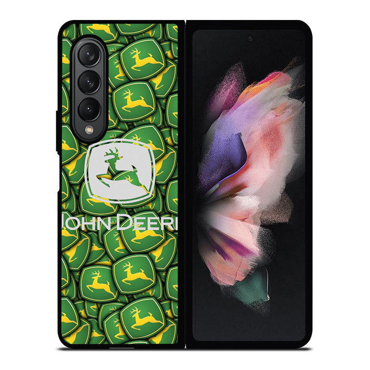 JOHN DEERE LOGO PATTERN 2 Samsung Galaxy Z Fold 3 Case Cover