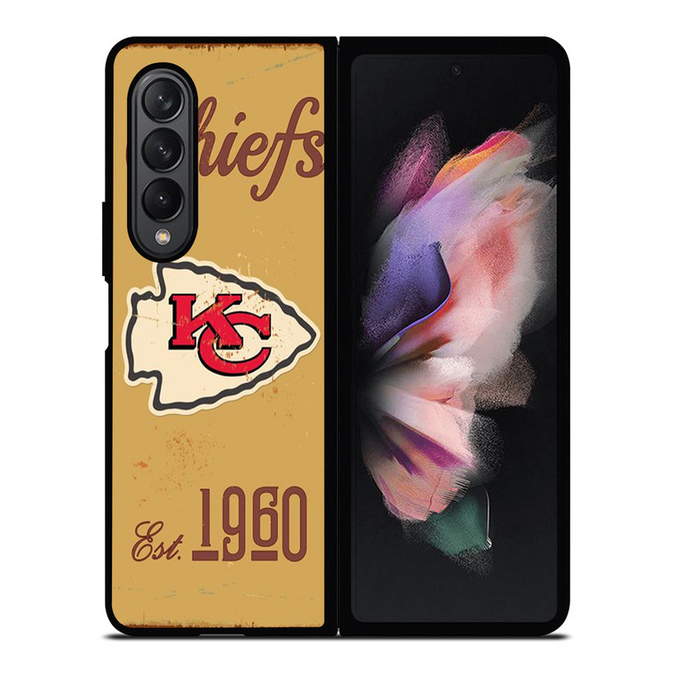 KANSAS CITY CHIEFS RUSTY LOGO Samsung Galaxy Z Fold 3 Case Cover