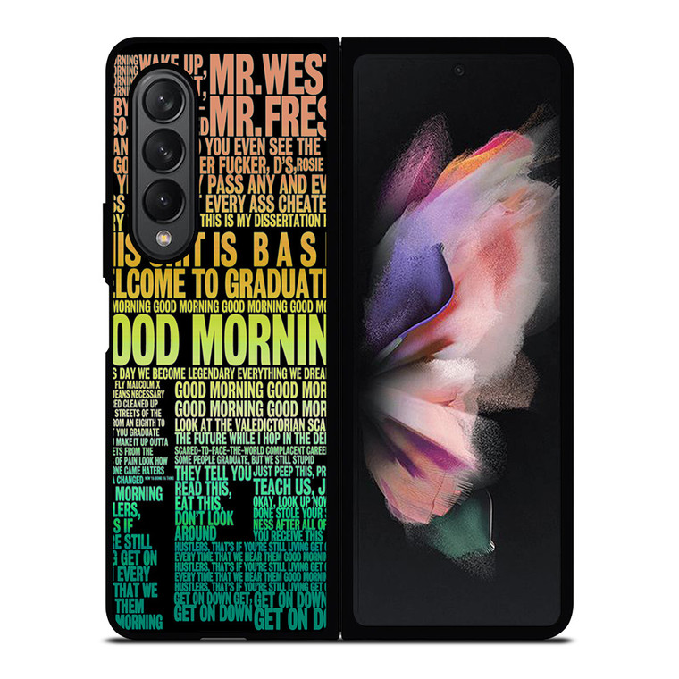KANYE WEST RAPPER LYRICS Samsung Galaxy Z Fold 3 Case Cover