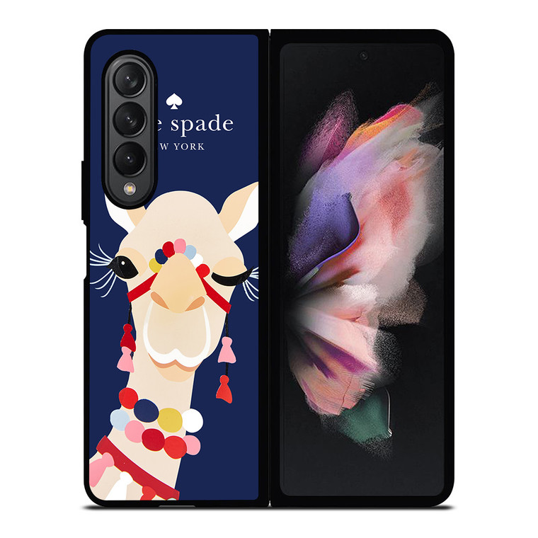 KATE SPADE CAMEL APPLIQUE Samsung Galaxy Z Fold 3 Case Cover