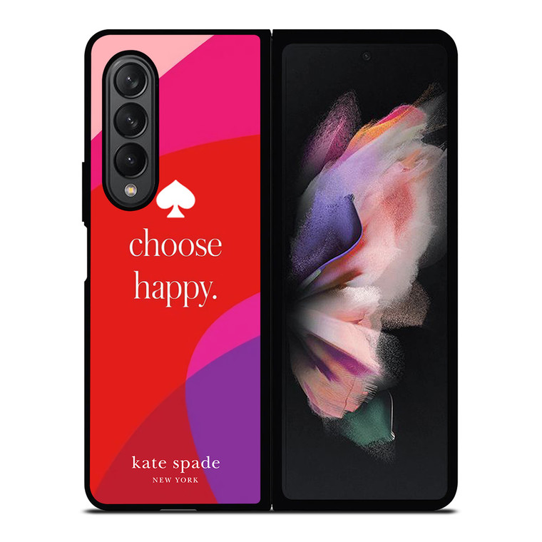KATE SPADE CHOOSE HAPPY Samsung Galaxy Z Fold 3 Case Cover