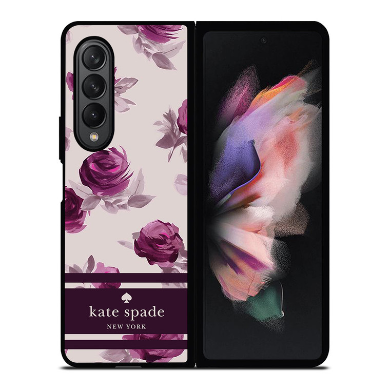 KATE SPADE FLORAL PURPLE Samsung Galaxy Z Fold 3 Case Cover