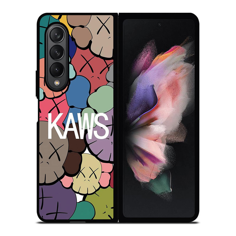 KAWS ICON FASHION FACES Samsung Galaxy Z Fold 3 Case Cover