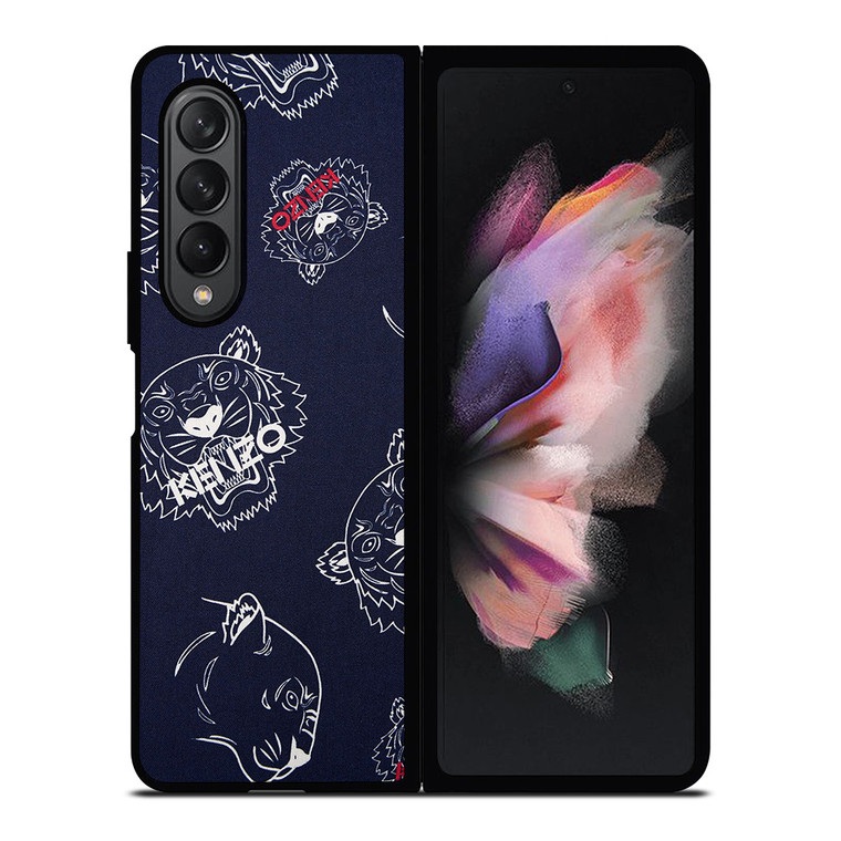 KENZO PARIS TIGER COLLAGE Samsung Galaxy Z Fold 3 Case Cover
