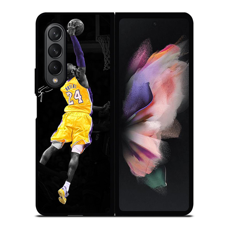 LA LAKERS KOBE BRYANT SIGNATURE Samsung Galaxy Z Fold 3 Case Cover