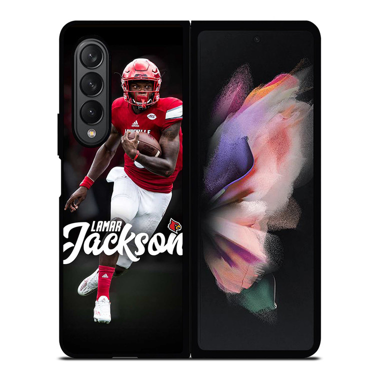 LAMAR JACKSON LOUISVILLE NFL Samsung Galaxy Z Fold 3 Case Cover LAMAR JACKSON LOUISVILLE NFL Samsung Galaxy Z Fold 3 Case Cover