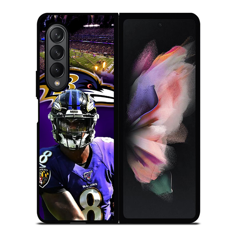 LAMAR JACKSON NFL BALTIMORE RAVENS Samsung Galaxy Z Fold 3 Case Cover