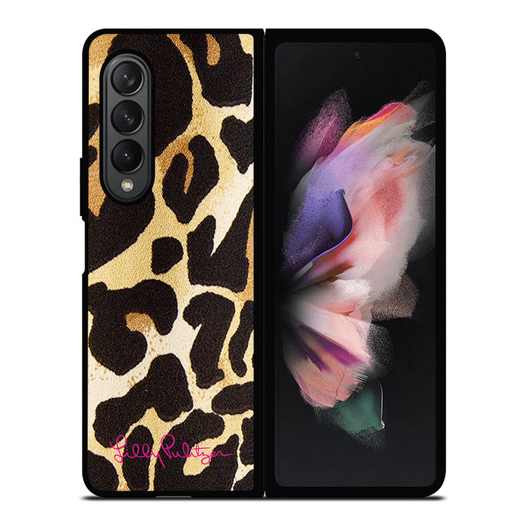 LILLY PULITZER LEOPARD PATTERN Samsung Galaxy Z Fold 3 Case Cover