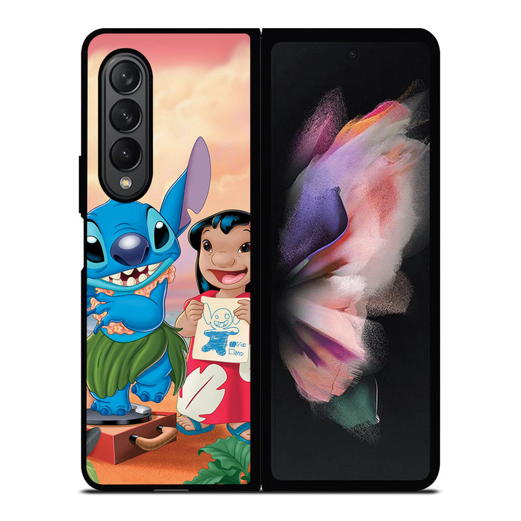 LILO AND STITCH CARTOON Samsung Galaxy Z Fold 3 Case Cover