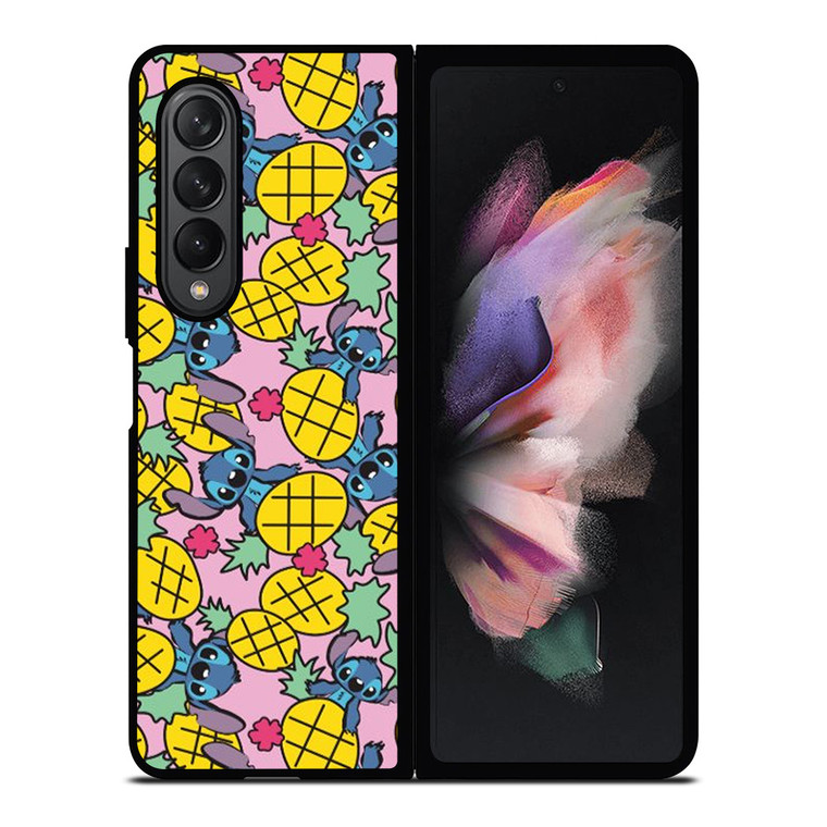 LILO AND STITCH PINEAPPLE PATTERN Samsung Galaxy Z Fold 3 Case Cover
