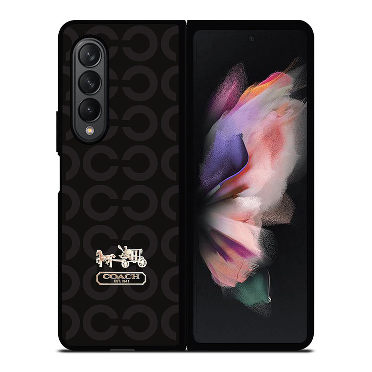 LOGO COACH NEW YORK 2 Samsung Galaxy Z Fold 3 Case Cover
