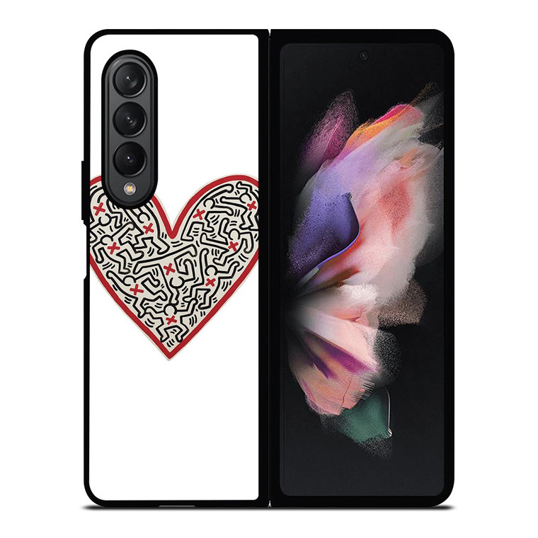 LOVE KEITH HARING Samsung Galaxy Z Fold 3 Case Cover