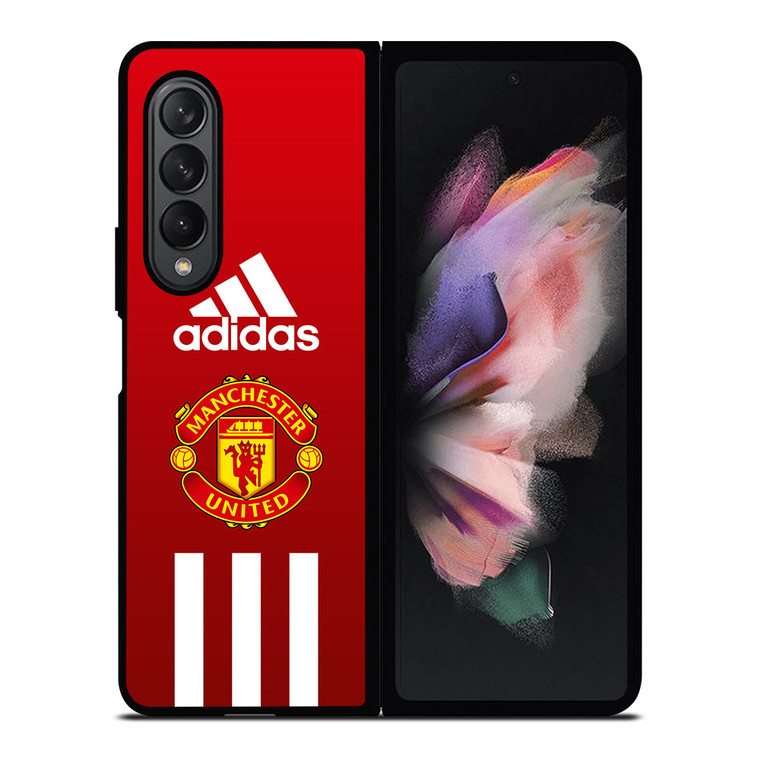 MANCHESTER UNITED FC ADIDAS STRIPES Samsung Galaxy Z Fold 3 Case Cover