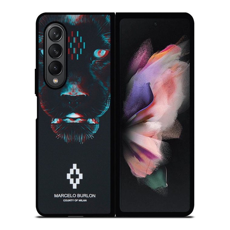MARCELO BURLON BLACK PANTHER Samsung Galaxy Z Fold 3 Case Cover