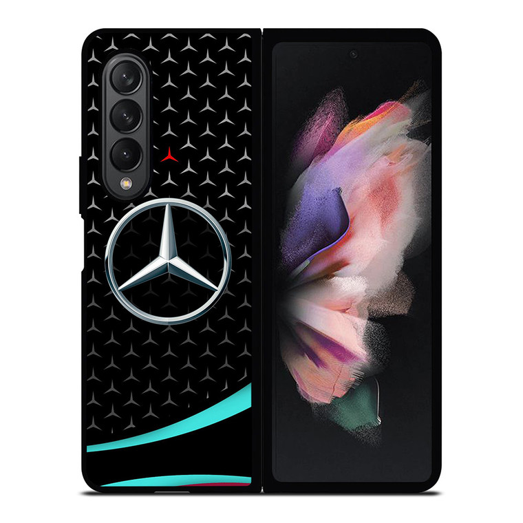 MERCEDES BENZ PATTERN LOGO Samsung Galaxy Z Fold 3 Case Cover