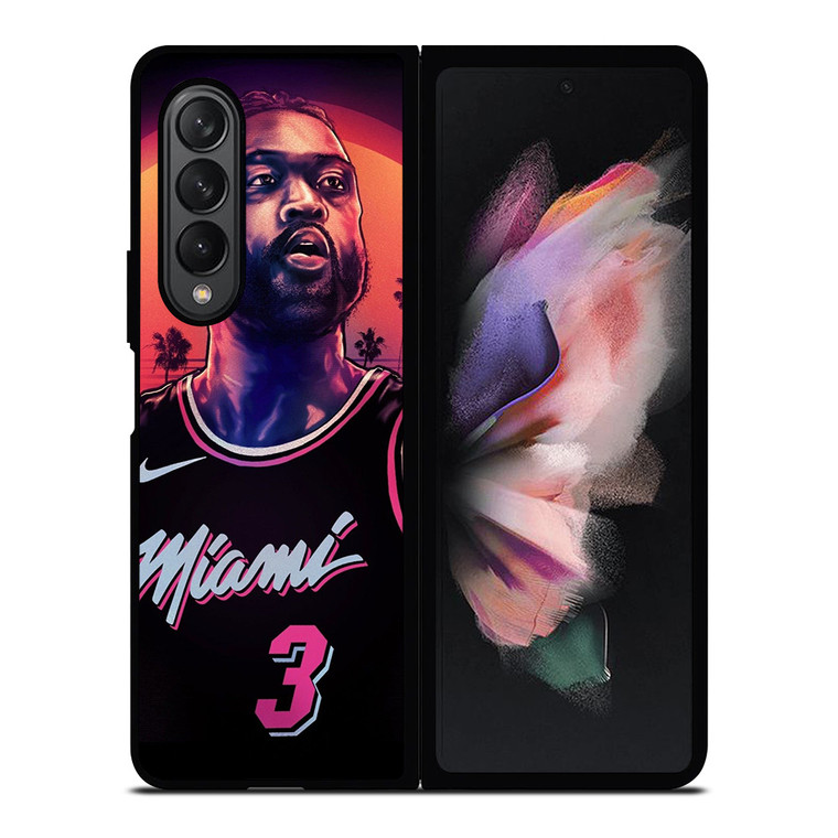MIAMI HEAT DWYANE WADE 3 NBA Samsung Galaxy Z Fold 3 Case Cover