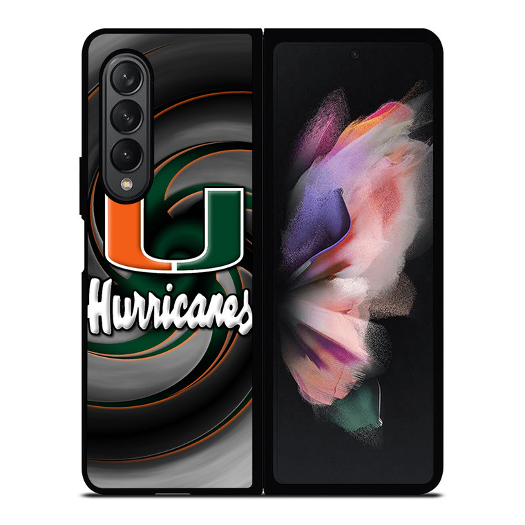 MIAMI HURRICANES ICON Samsung Galaxy Z Fold 3 Case Cover