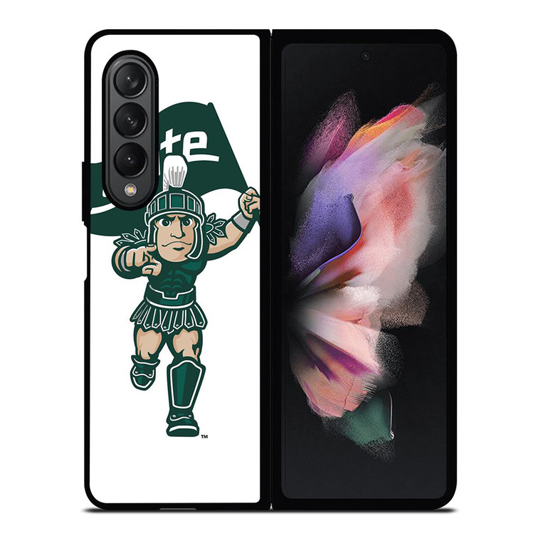 MICHIGAN STATE SPARTANS LOGO FOOTBALL MASCOT Samsung Galaxy Z Fold 3 Case Cover