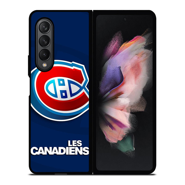 MONTREAL LES CANADIENS NHL 3D LOGO Samsung Galaxy Z Fold 3 Case Cover