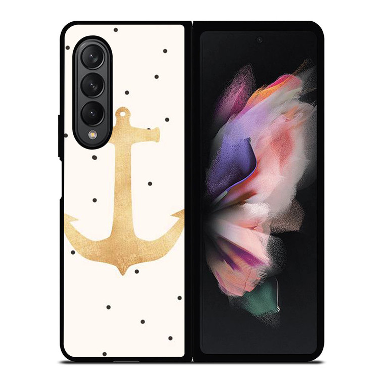 NAUTICAL ANCHOR POLKADOT Samsung Galaxy Z Fold 3 Case Cover
