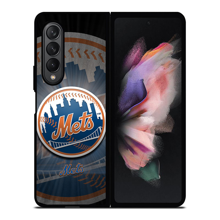 NEW YORK METS MLB LOGO Samsung Galaxy Z Fold 3 Case Cover