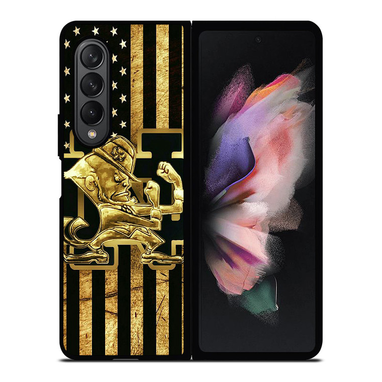 NOTRE DAME FIGHTING IRISH GOLD Samsung Galaxy Z Fold 3 Case Cover