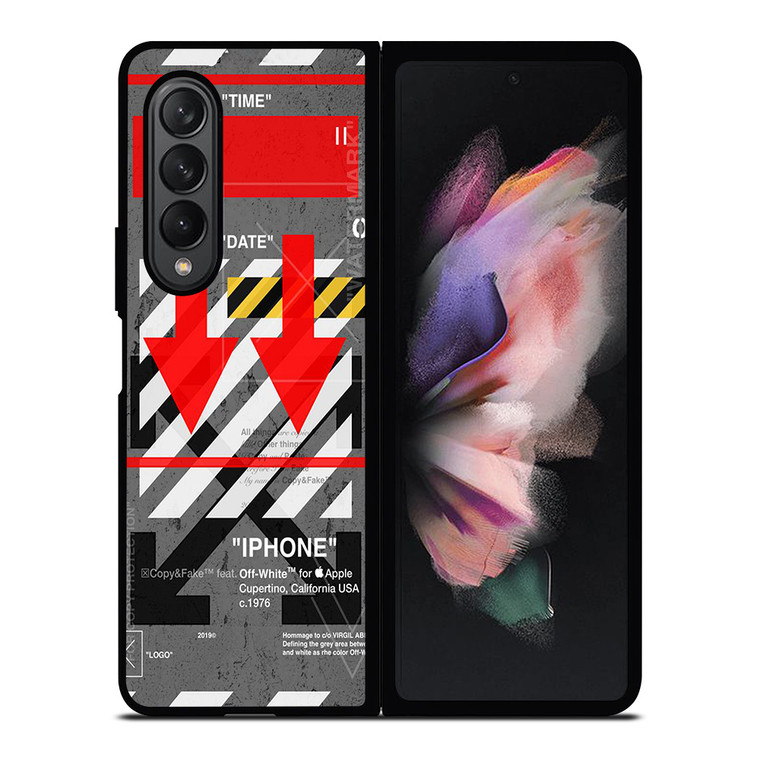 OFF WHITE ARROW DOWN Samsung Galaxy Z Fold 3 Case Cover