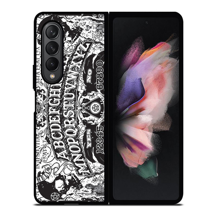 OUIJA BOARD BLACK AND WHITE Samsung Galaxy Z Fold 3 Case Cover