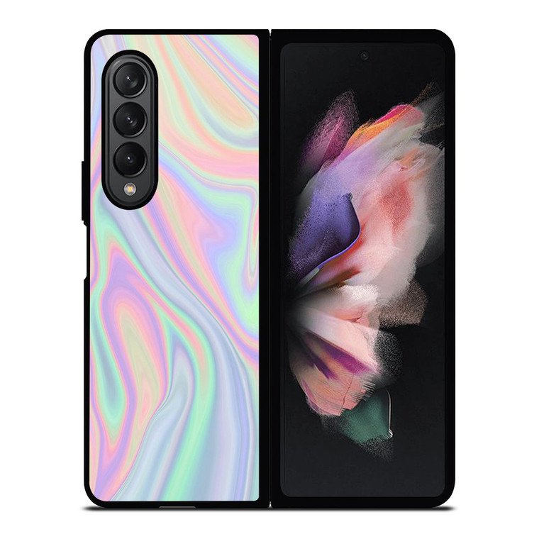 PASTEL COLOR ABSTRACT LIQUID Samsung Galaxy Z Fold 3 Case Cover
