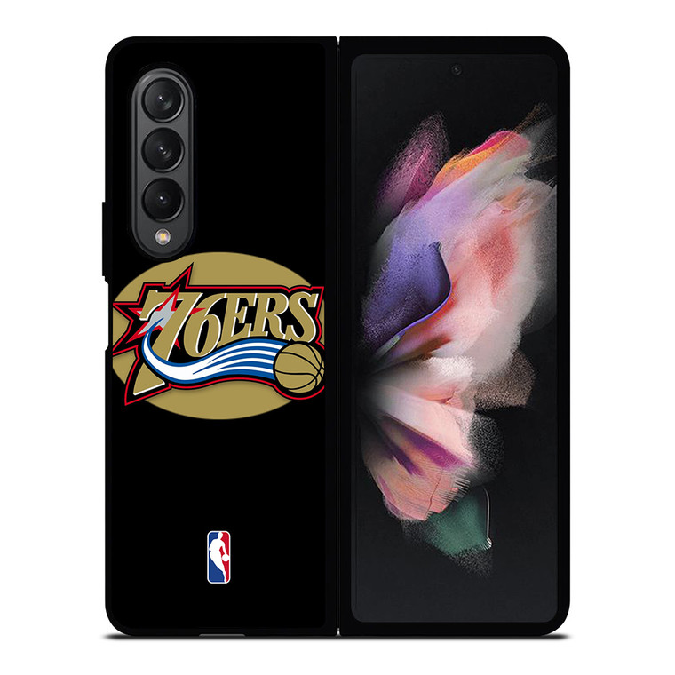 PHILADELPHIA 76ERS NBA GOLD LOGO Samsung Galaxy Z Fold 3 Case Cover